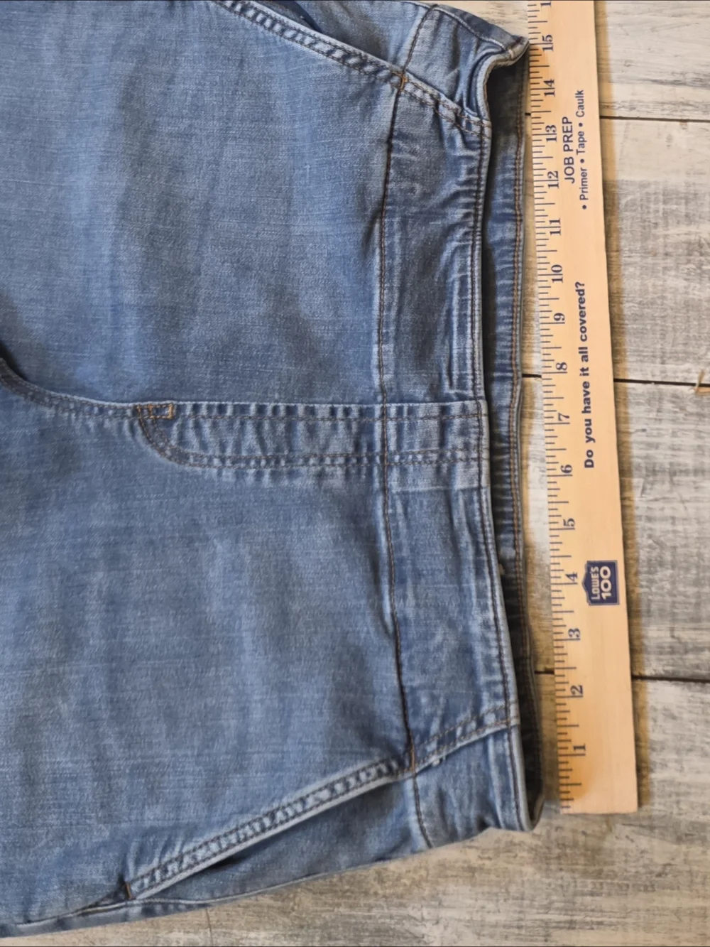 Chico's Pull On Boyfriend Mid-Blue Cropped Straight-Leg Jeans sz 6